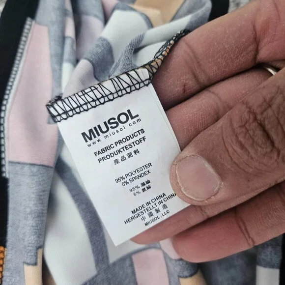 Miusol Girl Dress A Ling Knee Length Long Sleeve Size XL - Picture 10 of 11